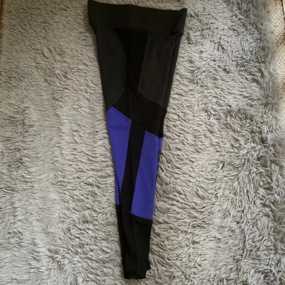 Pink Yoga Purple/Black Flat Legging Size S NWT